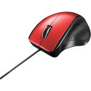 BUFFALO 有線レーザー式マウス 静音/5ボタン レッド 1個 (BSMLU300RD)(2)
