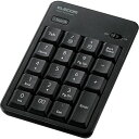 ELECOM テンキーパッド Bluetooth 静音設計 抗菌 ブラック 1個 (TKTBM023SKBK)