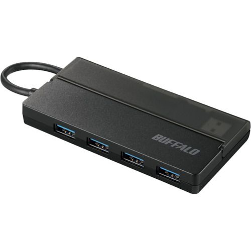 特長:●高速転送規格USB3.0対応のUSBハブです。●スリムタイプで蓋つきのスペースにコネクターとケーブルを収納可能な持ち運びに便利です。●4ポート、コンセントの無い場所でも使えるバスパワーです。 仕様:●ポート数：4特長:●高速転送規格USB3.0対応のUSBハブです。●スリムタイプで蓋つきのスペースにコネクターとケーブルを収納可能な持ち運びに便利です。●4ポート、コンセントの無い場所でも使えるバスパワーです。 仕様:●ポート数：4