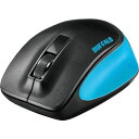 BUFFALO 無線 BlueLED 3ボタン プレミアムフィットマウス ブルー 1個 (BSMBW300MBL)