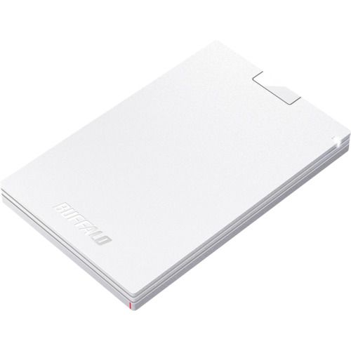 BUFFALO　USB3．2（Gen1）　ポータブルSSD　Type−A　1．0TB　ホワイト　1個 (SSDPG1.0U3WC)