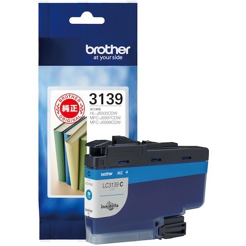 【SS限定 38万商品以上10%OFF】 brother　インクカートリッジ　LC3139C　シアン　1個 (LC3139C)