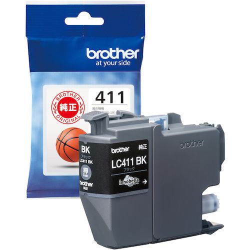 【SS限定 38万商品以上10%OFF】 brother　インクカートリッジ　LC411BK　ブラック　1個 (LC411BK)
