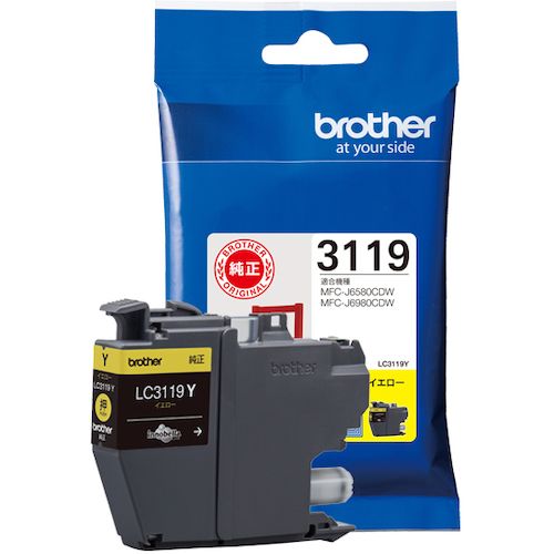 【SS限定 38万商品以上10%OFF】 brother　インクカートリッジ　LC3119Y　イエロー　1個 (LC3119Y)
