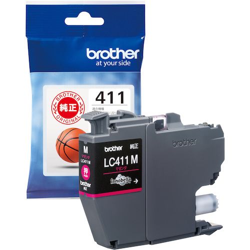 【SS限定 38万商品以上10%OFF】 brother　インクカートリッジ　LC411M　マゼンタ　1個 (LC411M)