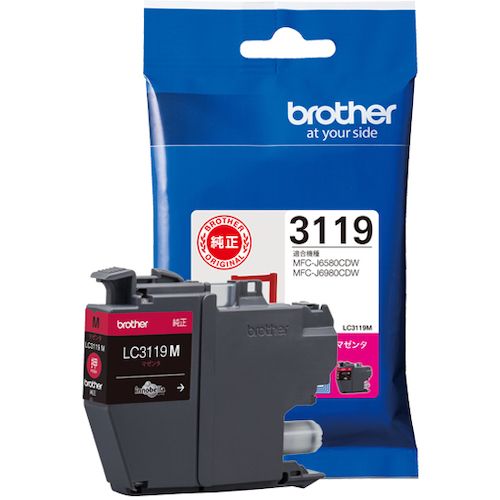 【SS限定 38万商品以上10%OFF】 brother　インクカートリッジ　LC3119M　マゼンタ　1個 (LC3119M)