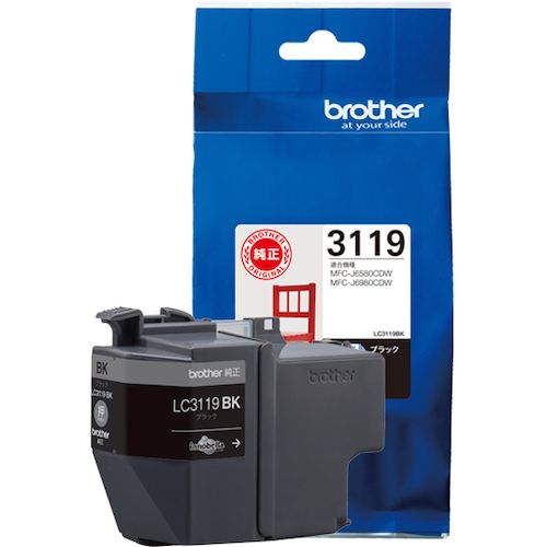 【SS限定 38万商品以上10%OFF】 brother　インクカートリッジ　LC3119BK　ブラック　1個 (LC3119BK)