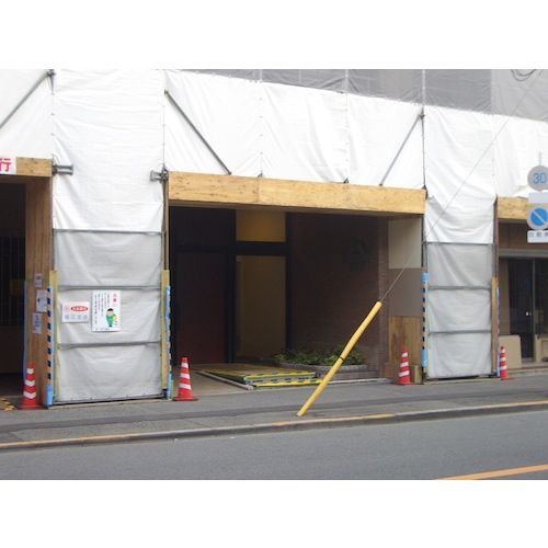 萩原　ターピー　PE防炎シート　ホワイト　5．4m×5．4m　1枚 (PEBOD5454)