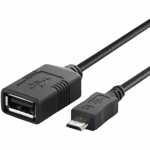 BUFFALO　USB（microB　to　A）変換アダプター　0．5m　ブラック　1個 (BSMPC11C05BK)