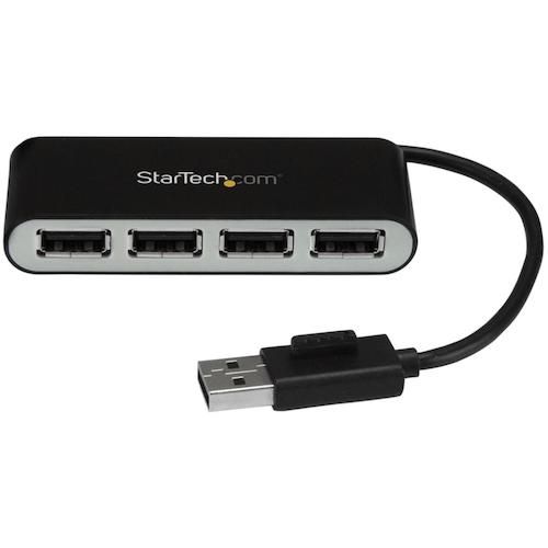 特長:●USB 2.0ポート4口を増設します。●携帯に便利なコンパクトハブです。●本体の片側にポートを集めた挿抜しやすいレイアウトです。●Windows/Mac/Chrome OS/Linuxと互換性があります。●プラグアンドプレイとホットスワップに対応しています。 仕様:●色：ブラック & シルバー●ポート数：4 仕様2:●コネクタタイプ：USB Type-A（USB 2.0）（4ピン）●インターフェースと転送速度：USB 2.0（480 Mbps）●UASPサポート：なし●材質：プラスチック●保存温度：-10°C から 70°C ●動作温度：0°C から 40°C ●湿度：0から90%相対湿度 (結露なし)●電力供給方法：USB電源特長:●USB 2.0ポート4口を増設します。●携帯に便利なコンパクトハブです。●本体の片側にポートを集めた挿抜しやすいレイアウトです。●Windows/Mac/Chrome OS/Linuxと互換性があります。●プラグアンドプレイとホットスワップに対応しています。 仕様:●色：ブラック & シルバー●ポート数：4 仕様2:●コネクタタイプ：USB Type-A（USB 2.0）（4ピン）●インターフェースと転送速度：USB 2.0（480 Mbps）●UASPサポート：なし●材質：プラスチック●保存温度：-10°C から 70°C ●動作温度：0°C から 40°C ●湿度：0から90%相対湿度 (結露なし)●電力供給方法：USB電源