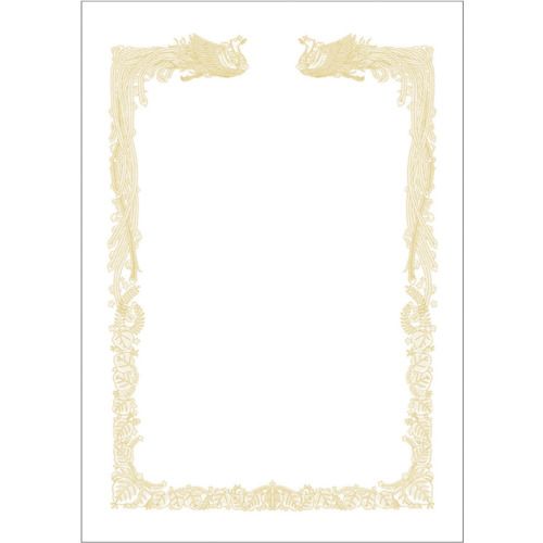 A3 Size Paper - 【期間限定!対象商品P2〜20倍】 ササガワ　OA賞状用紙　雲なし　A3判横書用　1箱 (101481)