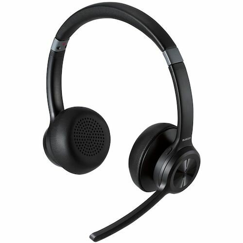 エレコム　Bluetooth対応ヘッドセット　ノイズリダクションマイク機能付き　ブラック 1個