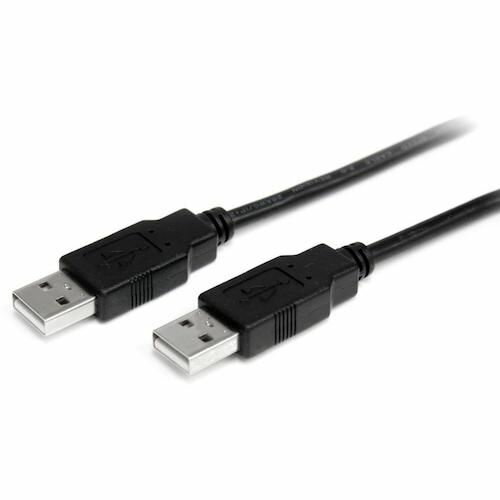 StarTech　USB　2．0ケーブル／1m／Type‐A　−　Type‐A／480Mbps／オス−オス／ブラック／タイプA　−　A..