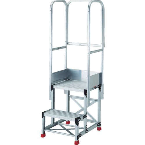 特長:●作業用踏台と天場三方付きのセットになります。●本体のみアルマイト仕上げです。（TSFC、TSFGRは支柱のみ）●手すり高さは900mmと1100mm兼用タイプでどちらの高さも取付可能です。 用途:●工場、倉庫内での作業に。 仕様:●...