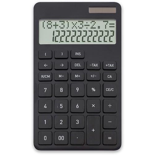 ASKA 計算式表示電卓 ブラック 1個 (C1258BK) ASKA 計算式表示電卓 ブラック 1個 (C1258BK)
