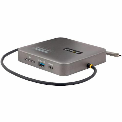 StarTech　マルチポートアダプター／USB−C／2画面／4K60Hz　HDMI／100W　PD／2x　USBハブ／有線LAN／SD　1個 (102BUSBCMULTIPORT)