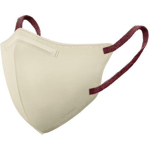 IRIS　200975　デイリーフィットマスク　フィルタープラス　ふつう　20枚入　ペールベージュ×ボルドー..