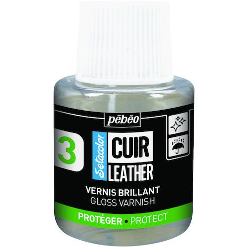 Pebeo セタカラーレザー（革用）110mlグロスバーニッシュ 1本 (295656)
