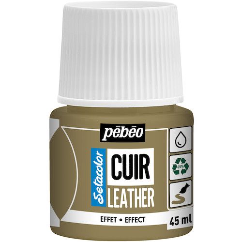 Pebeo セタカラーレザー（革用）メタル色 45mlNO．33 メタルゴールド 1本 (295633)