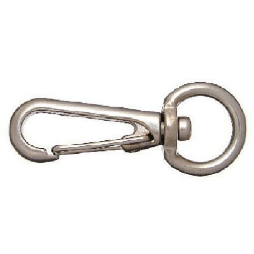 特長:●アイの部分が回転するため、チェインなどがからみません。 用途:●チェインやワイヤーロープの先端金具、連結金具 仕様:●使用荷重(kN)：0.04●参考使用荷重(kg)：4.0●A(mm)：56.0●B(mm)：6.0●C(mm)：1...