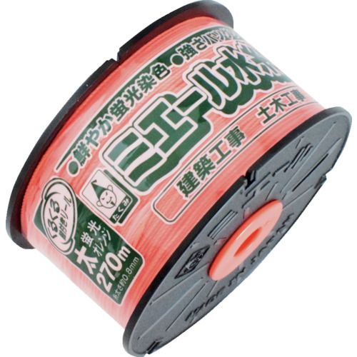 【期間限定!対象商品P2〜20倍】 たくみ　ミエール水糸　太　オレンジ　270m　1個 (4315)