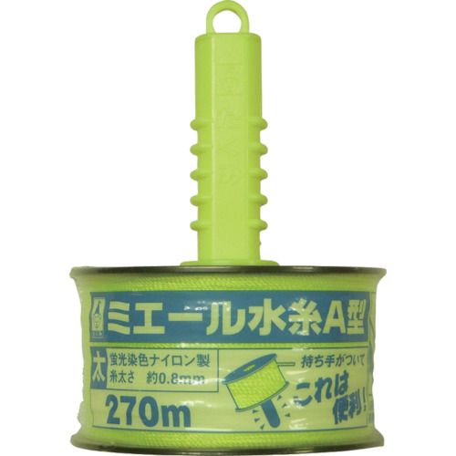 【期間限定!対象商品P2〜20倍】 たくみ　ミエール水糸A型イエロー太270m　1個 (4363)
