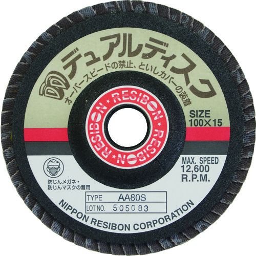 レヂボン　デュアルディスクDD　100×15　AA100S　5枚 (DD100AA100)