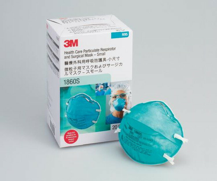 3M(R) N95微粒子用マスク (スモール) 1860S 1箱(20枚入)