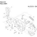 スーパー　横吊クランプ（HLC−H）用パッドセット 1S