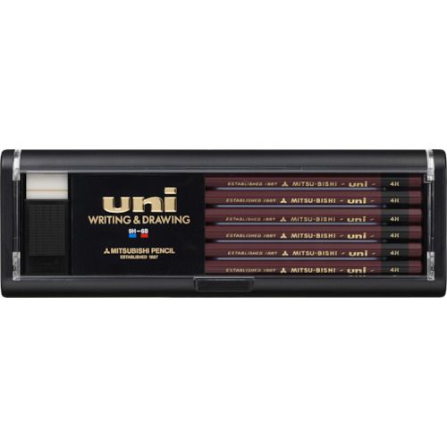 【期間限定!対象商品P2〜20倍】 uni　ユニ鉛筆　4H　（12本入）　1箱 (U4H)