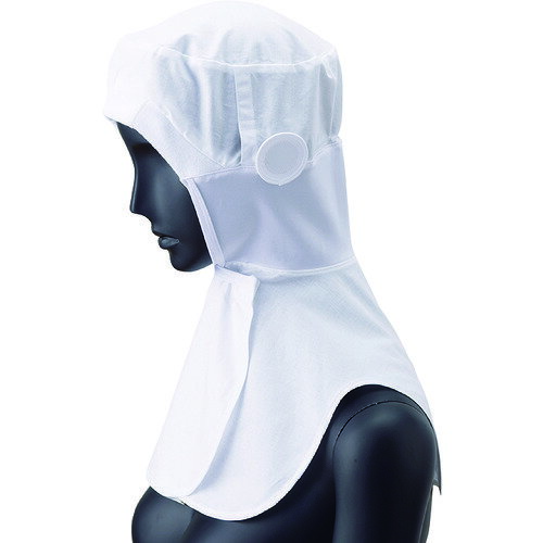 特長:●肌触りの良い綿素材を使用しているコットンフードです。ツバは洗濯耐久性の高い織芯、顔部分のパイルは落髪やズレ防止、汗止めの効果も発揮。頬・首部分は伸縮性に優れたニット素材、前部分の留めはマジックテープ。スリット式めがねさしを採用しています。 仕様:●色：ホワイト●頭周り(cm)：65 仕様2:●ブロード (綿100%)特長:●肌触りの良い綿素材を使用しているコットンフードです。ツバは洗濯耐久性の高い織芯、顔部分のパイルは落髪やズレ防止、汗止めの効果も発揮。頬・首部分は伸縮性に優れたニット素材、前部分の留めはマジックテープ。スリット式めがねさしを採用しています。 仕様:●色：ホワイト●頭周り(cm)：65 仕様2:●ブロード (綿100%)