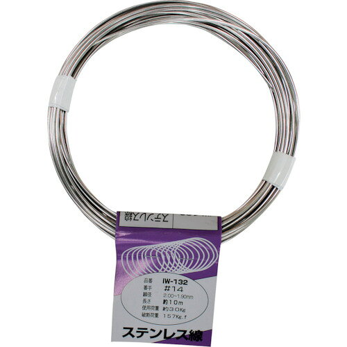 【期間限定!対象商品P2〜20倍】 WAKI　ステンレス線　IW−132　＃14X10M　1巻 (IW132)