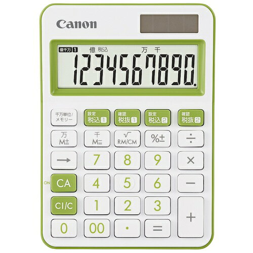 キヤノン　電卓　LS−105WUC−GR　JPN　SOB　1台 (LS105WUCGR)