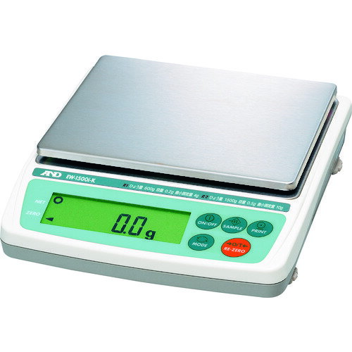 A＆D　検定付きパーソナル天びん　EW1500i−K　8区検定品　1台 (EW1500IK)