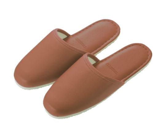 ビニールスリッパ ブラウン V-4807 1足