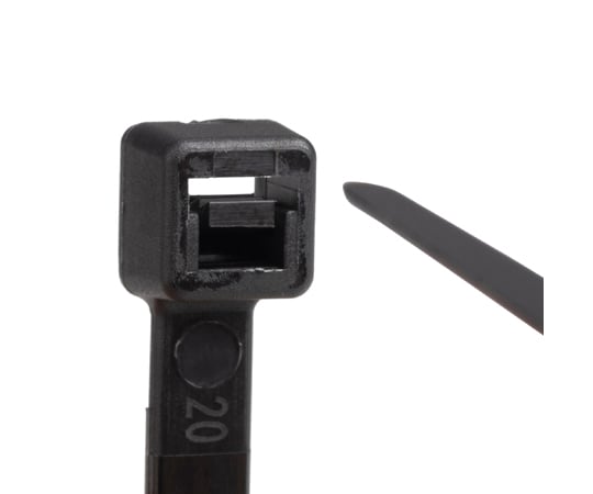 結束バンド ケーブルタイ 屋外用 黒 100×幅2.5mm 100本入　01281110 1パック(100本入)