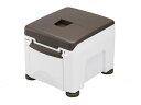 パナソニックエイジフリーポータブルトイレ ラフィーネキューブ ホワイト プラスチック便座(4)