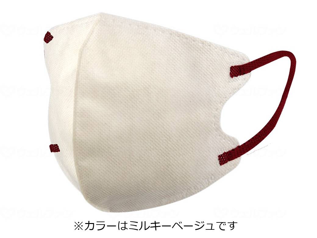 福祉用具のバリューケアの【期間限定!対象商品P2〜20倍】 富士ツートーンレイヤーマスク　30P アッシュピンク 個｜アングル2