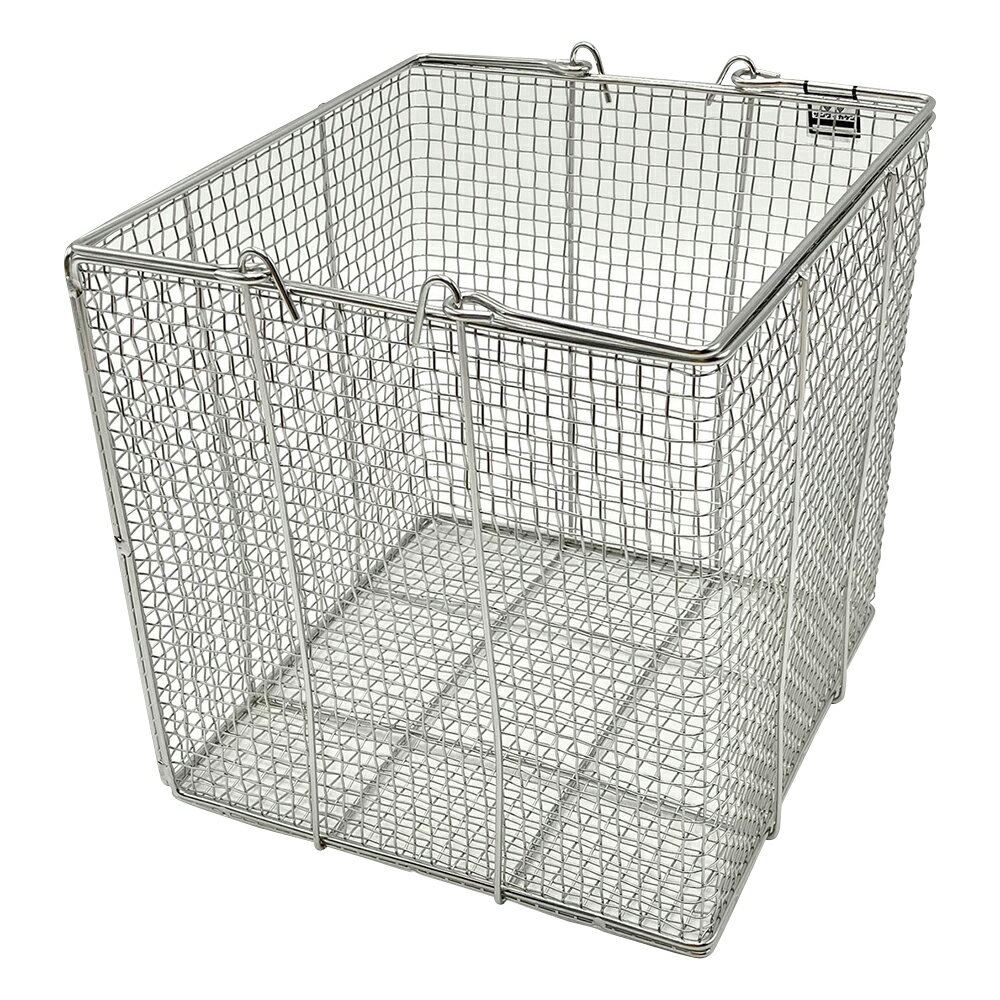 ステンレス角型洗浄カゴ 中 200×200×200mm SS200 1個