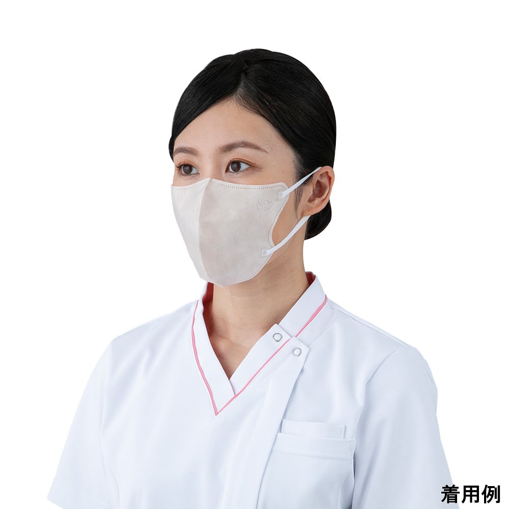 「スマートカット」でアゴのラインをすっきりみせます。やさしい肌ざわりのエアスルー素材は、メイクがつきにくいです。0.1μmの微小粒子カットの不織布フィルター。立体タイプのため口もとに空間ができ、呼吸が楽です。耳が痛くない、ふんわり幅広の耳ひもです。 色：ミルクティーベージュ入数：1袋（5枚入）材質：本体・フィルター部／PP（ポリプロピレン）・PE（ポリエチレン）・ポリエステル、耳ひも部／ナイロン・PU（ポリウレタン）ウイルスろ過効率（VFE）：99％微粒子ろ過効率（PFE）：99％花粉ろ過効率：99％「スマートカット」でアゴのラインをすっきりみせます。やさしい肌ざわりのエアスルー素材は、メイクがつきにくいです。0.1μmの微小粒子カットの不織布フィルター。立体タイプのため口もとに空間ができ、呼吸が楽です。耳が痛くない、ふんわり幅広の耳ひもです。 色：ミルクティーベージュ入数：1袋（5枚入）材質：本体・フィルター部／PP（ポリプロピレン）・PE（ポリエチレン）・ポリエステル、耳ひも部／ナイロン・PU（ポリウレタン）ウイルスろ過効率（VFE）：99％微粒子ろ過効率（PFE）：99％花粉ろ過効率：99％