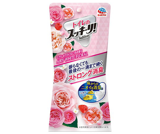 消臭芳香液を上から供給する「スッキーリ方式」だから、液残りがなく、振らなくても最後の一滴まで消臭芳香します。Wの消臭成分（植物成分、イオン系消臭剤）配合でトイレの嫌なニオイをしっかり消臭します。 商品サイズ：幅／86mm、奥行／66mm、高さ／174mm重量：485g消臭芳香液を上から供給する「スッキーリ方式」だから、液残りがなく、振らなくても最後の一滴まで消臭芳香します。Wの消臭成分（植物成分、イオン系消臭剤）配合でトイレの嫌なニオイをしっかり消臭します。 商品サイズ：幅／86mm、奥行／66mm、高さ／174mm重量：485g