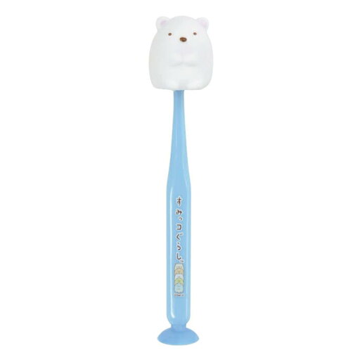 すみっコぐらし 吸盤&キャップ付きマスコット歯ブラシ しろくま 1本入 1個 すみっコぐらし 吸盤&キャップ付きマスコット歯ブラシ しろくま 1本入 1個