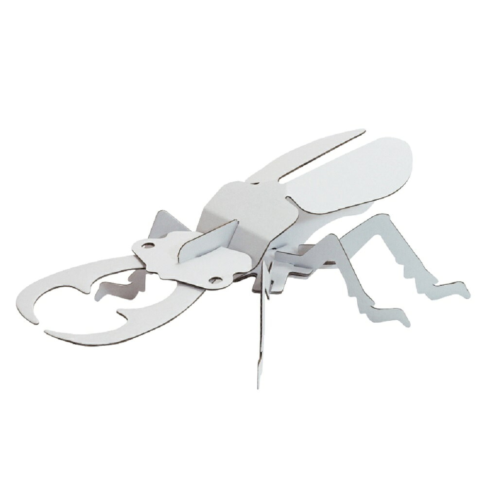 【期間限定!対象商品P2〜20倍】 hacomo kids 昆虫シリーズ クワガタムシ ダンボール工作キット 1個