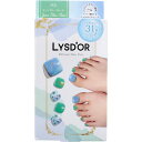 【アウトレット】LYSD'OR リスドール セミキュアジェルネイル フットネイル用 ジーン ブルー クレール 31枚入 1個