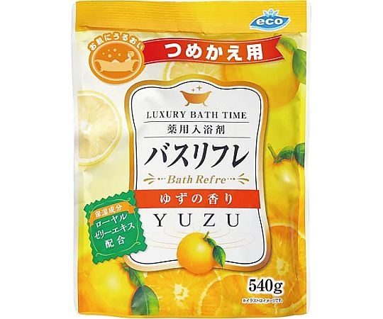 バスリフレ薬用入浴剤つめかえ用ゆずの香り540g 227729 1個