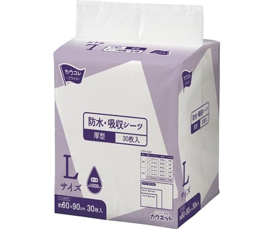 使い捨てタイプの防水・吸収シーツです。 たっぷり吸水できる厚手タイプなので、モレによる布団やシーツの汚れ防止に適しています。 サイズ：L シーツ寸法：60×90cm 材質：高分子吸水材、吸水紙、不織布、ポリエチレン、綿状パルプ 種別：厚型 総吸収量：約1000mL 生産国：日本使い捨てタイプの防水・吸収シーツです。 たっぷり吸水できる厚手タイプなので、モレによる布団やシーツの汚れ防止に適しています。 サイズ：L シーツ寸法：60×90cm 材質：高分子吸水材、吸水紙、不織布、ポリエチレン、綿状パルプ 種別：厚型 総吸収量：約1000mL 生産国：日本