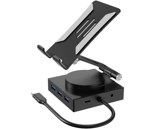 10in1 スタンド型 USB Type-C ドッキングステーション L-CH10-S 1個 10in1 スタンド型 USB Type-C ドッキングステーション L-CH10-S 1個