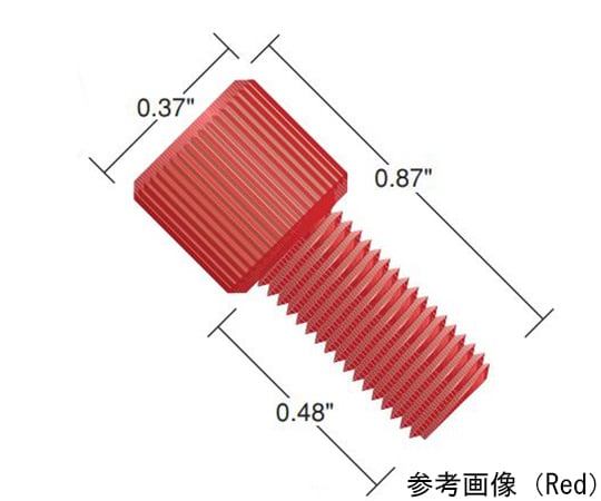 フランジレスナット Black Delrin for 1/8", 1.8mm, 2.0mm, 2.5mm, 3.0mm OD tubing(10pk) P-301X 1セット(10個入)