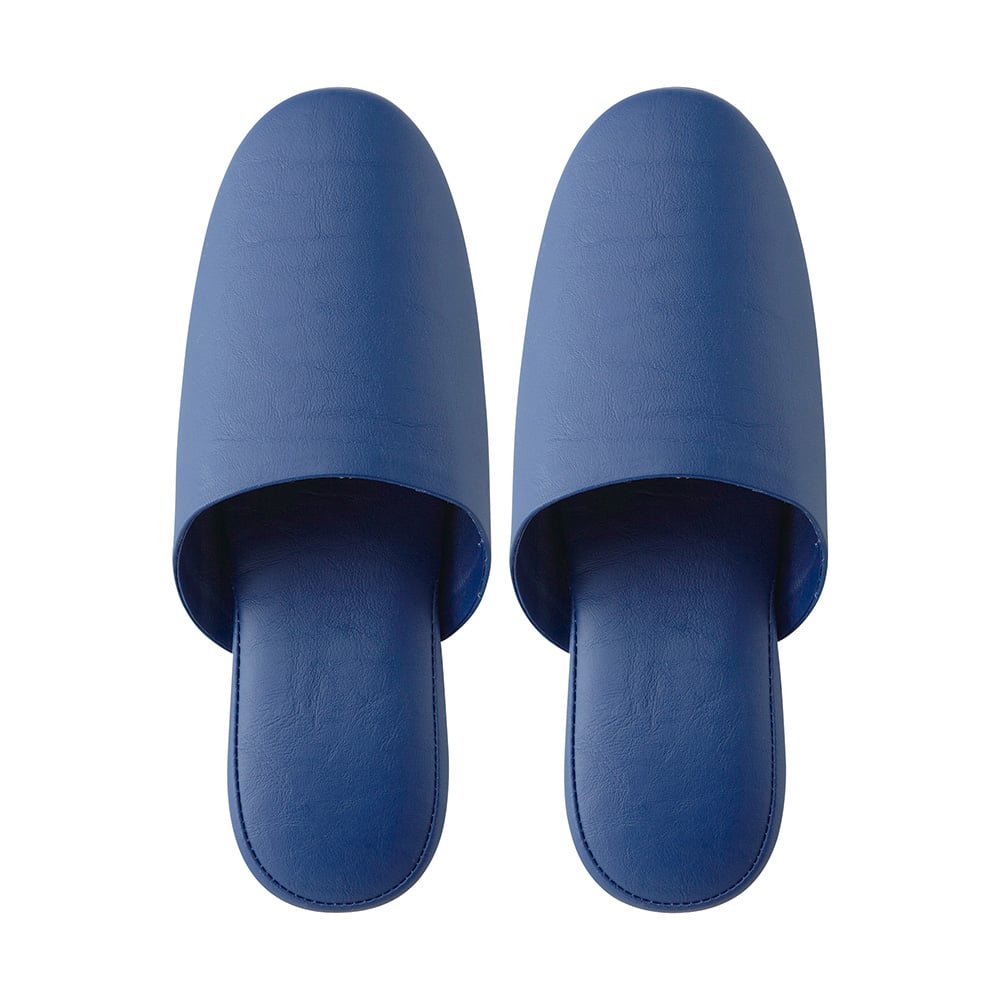 抗菌多機能ビニールスリッパ（かぶり）23～26cm ネイビー 574921 1足