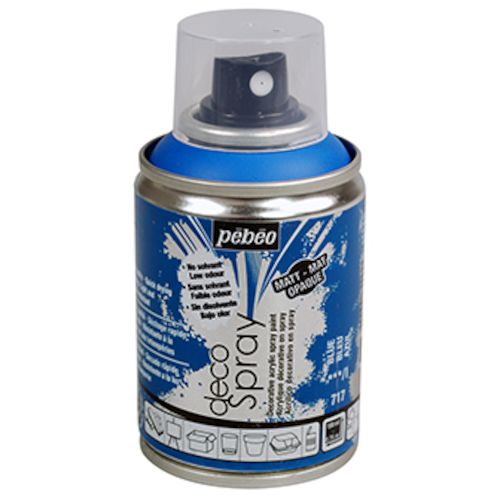 Pebeo デコスプレー 100ml マット色 ブルー 1本 (093717)